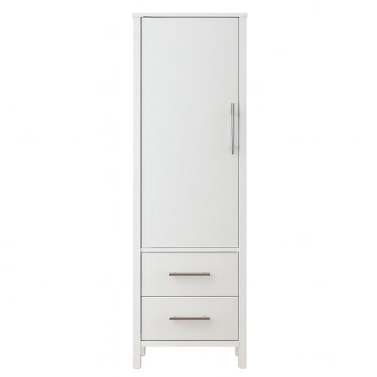 Aberdeen 21 in W x 14 in D x 60 in H White Freestanding Linen Cabinet 8104000410