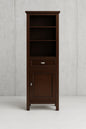 Home Decorators Collection Austell 20 in W x 60 in H x 14 in D Bathroom Linen Storage Cabinet in Espresso BF 25232 ES/204837108 600607456844 Home Decorators Collection