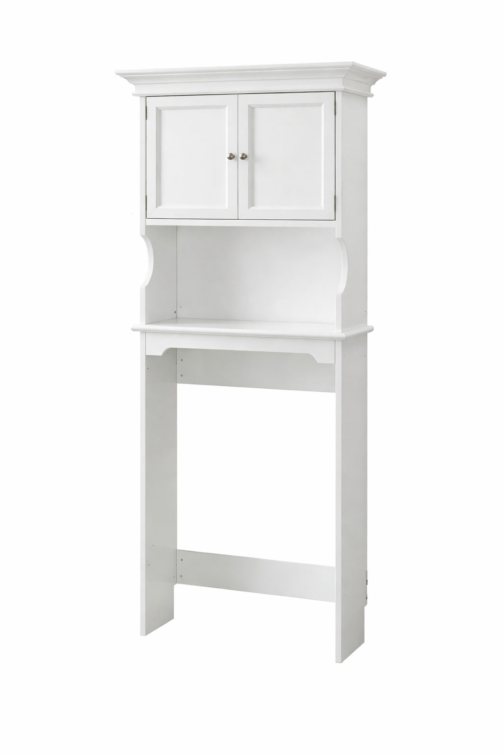 Home Decorators Collection Hampton Harbor 24 25 in W x 66 5 in H x 10 5 in D White Over the Toilet Storage