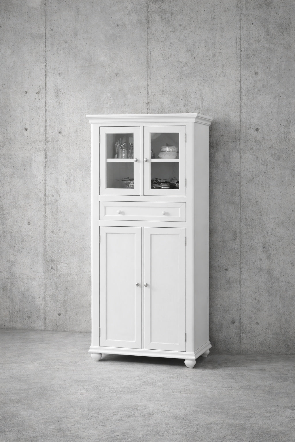 Home Decorators Collection Hampton Harbor White Freestanding Linen Cabinet