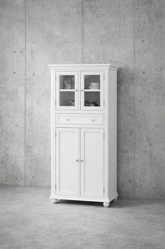 Home Decorators Collection Hampton Harbor White Freestanding Linen Cabinet
