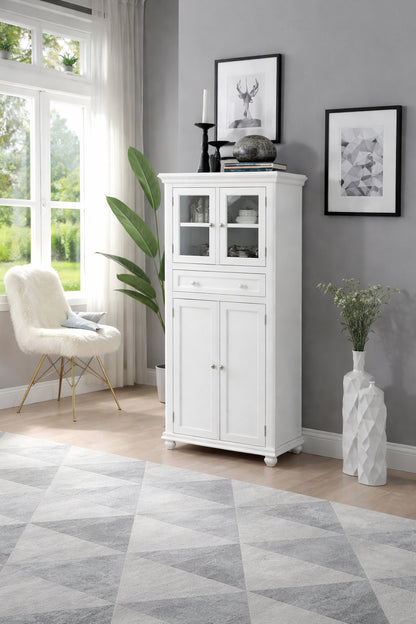 Home Decorators Collection Hampton Harbor White Freestanding Linen Cabinet