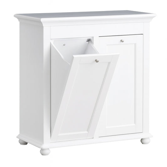 Harbor 26 in Double Tilt Out Hamper in White bf 20193 wh
