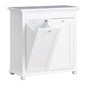 Harbor 26 in Double Tilt Out Hamper in White bf 20193 wh