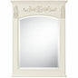 Home Decorators Collection Chelsea 26 in W x 35 in H Rectangular Wood Framed Wall Bathroom Vanity Mirror in Antique White