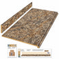 Hampton Bay 4 ft Straight Laminate Countertop All Inclusive Kit in Winter Carnival with Full Wrap Ogee Edge and Loose Backsplash