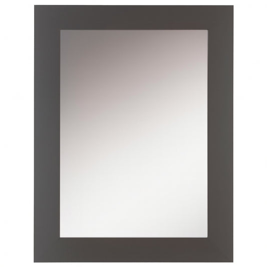 Home Decorators Collection Sonoma 22 in. W x 30 in. H Rectangular Framed Wall Mount Bathroom Vanity Mirror in Dark Charcoal
