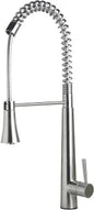 ALFI BRAND Single Handle Pull Down Sprayer Kitchen Faucet in Brushed Stainless Steel