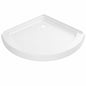 Delta 38 in x 38 in Round Corner Shower Pan Base with Corner Drain in White
