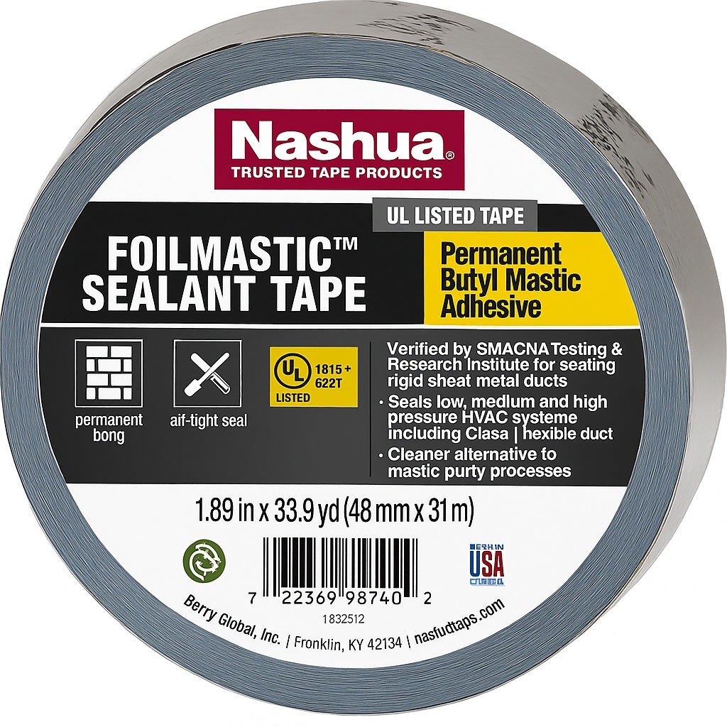 1.89 in. x 33.9 yd. Foilmastic Sealant Duct Tape