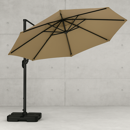 Noble House Durango 9 1 2 ft Cantilever Patio Umbrella in Taupe 7307/304690091 842369178989 Noble House