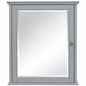 Home Decorators Collection Hamilton 23 75 in W x 27 in H Rectangular Wood Framed Wall Bathroom Vanity Mirror in Silver Aluminum 0567500270