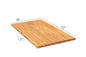 4 ft. L x 25 in. D Unfinished Birch Solid Wood Butcher Block Countertop With Eased Edge