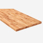 HARDWOOD REFLECTIONS 6 ft L x 25 in D Unfinished Birch Solid Wood Butcher Block Countertop with Eased Edge