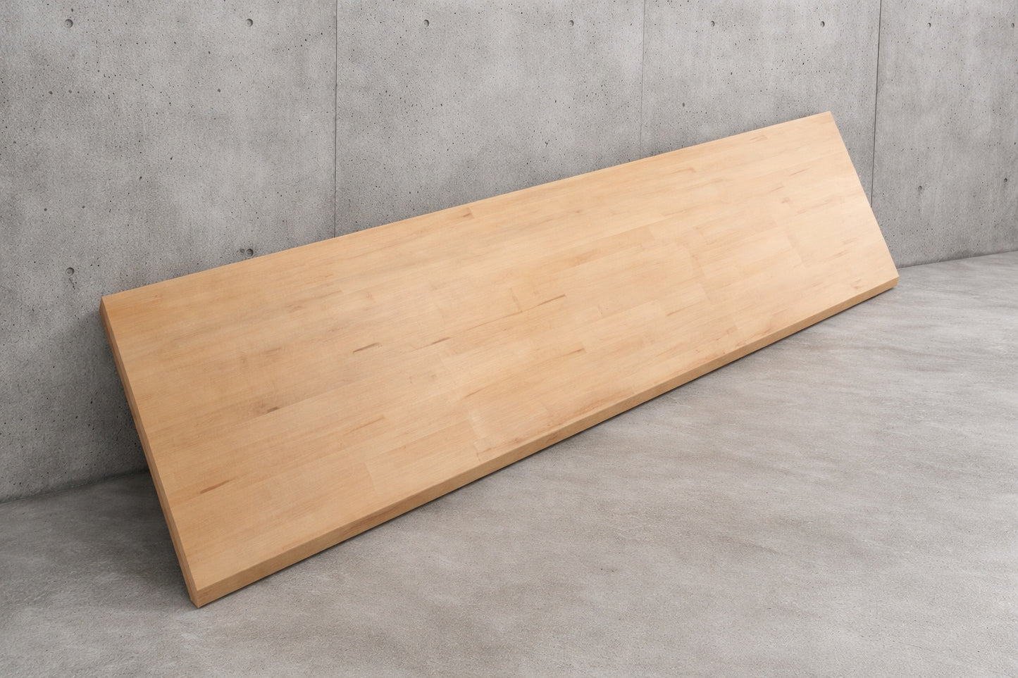 Hampton Bay 8 ft L x 25 in D Unfinished Birch Solid Wood Butcher Block Countertop with Square Edge