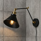 LNC Black Swing Arm Wall Lamp Modern Brass Linear Hardwired Plug In Table Industrial Wall Sconce with Adjustable Arms A02246/304873774 811159030370 LNC