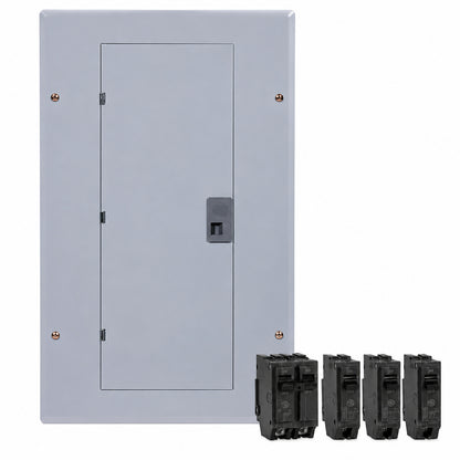 GE 100 Amp 20 Space 20 Circuit Main Breaker Indoor Load Center Contractor Kit TM2010CCUBK1