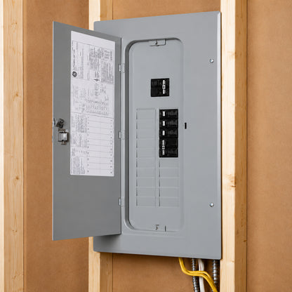 GE 100 Amp 20 Space 20 Circuit Main Breaker Indoor Load Center Contractor Kit TM2010CCUBK1