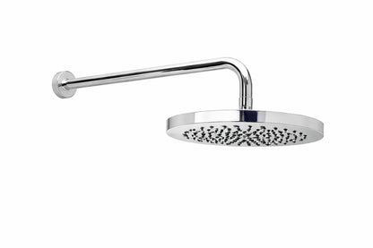 MODONA 1 Spray 10 in Single Wall Mount Waterfall Fixed Rain Shower Head in Polished Chrome AC25SH82 A