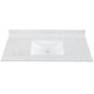 Home Decorators Collection 49 in. W x 22 in. D Engineered Stone Composite White Rectangular Single Sink Vanity Top in Pulsar