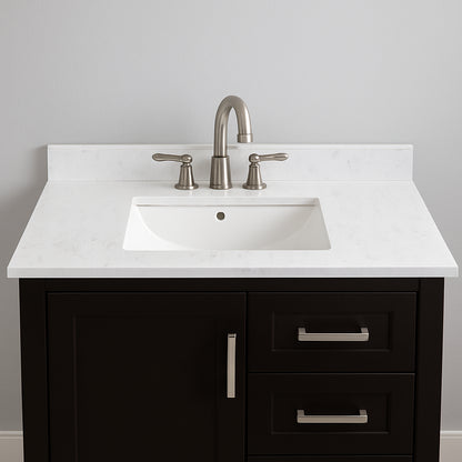 Home Decorators Collection 49 in. W x 22 in. D Engineered Stone Composite White Rectangular Single Sink Vanity Top in Pulsar