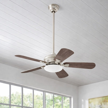 Home Decorators Collection Benson 44 in LED Brushed Nickel Ceiling Fan with Light and Remote Control YG654 BN