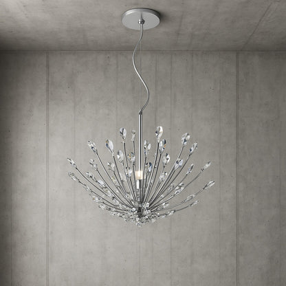 Home Decorators Collection Hetcherson 5 Light Chrome Pendant 28714 HBU/305017594 773546268233 Home Decorators Collection