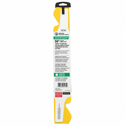 Genuine Factory Parts Original Equipment Xtreme 3 in 1 Blade Set for Select 50 in Mowers with 6 Point Star OE 942 05052 X 942 05052 X