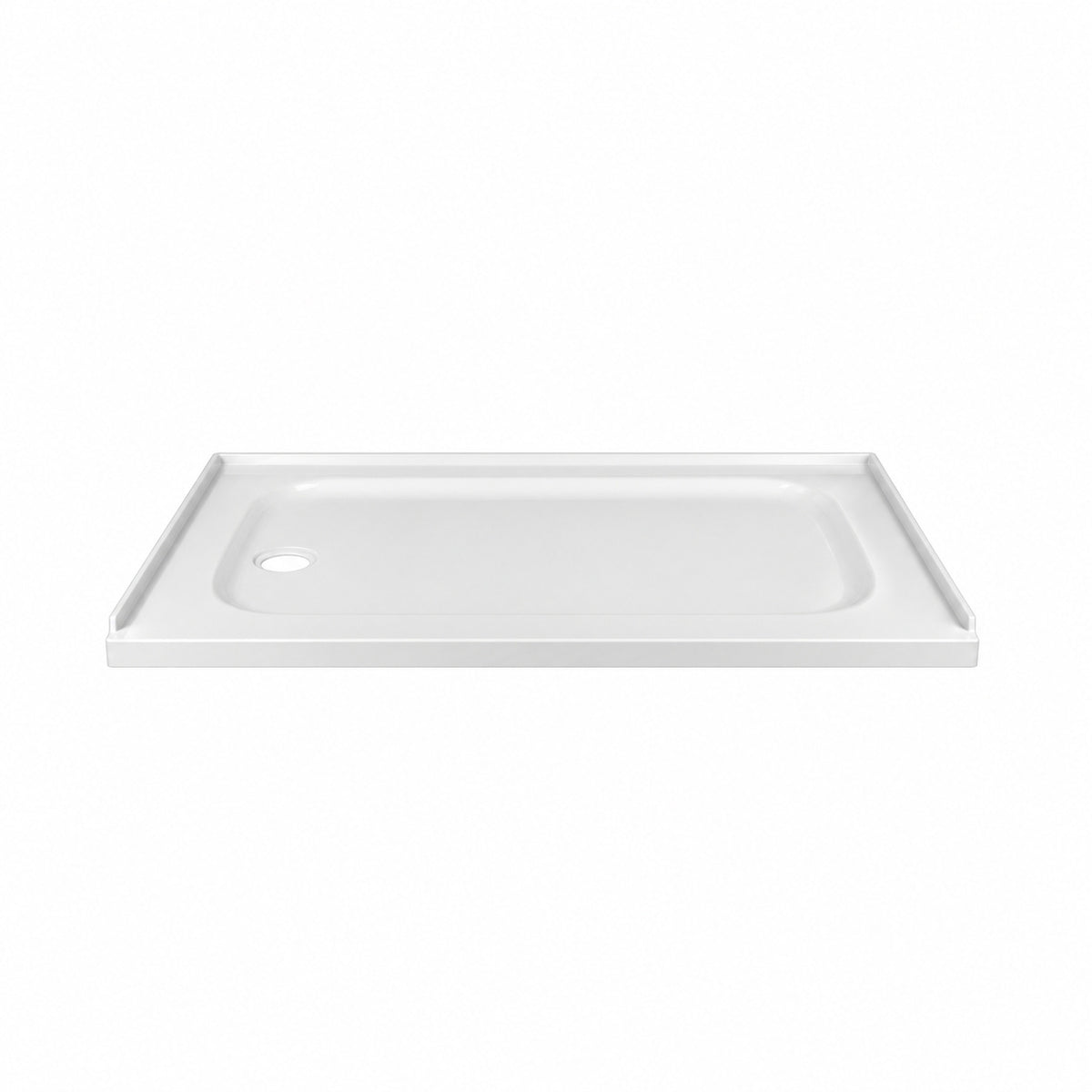 American Standard Passage 60 in L x 32 in W Alcove Shower Pan Base with Left Drain in White