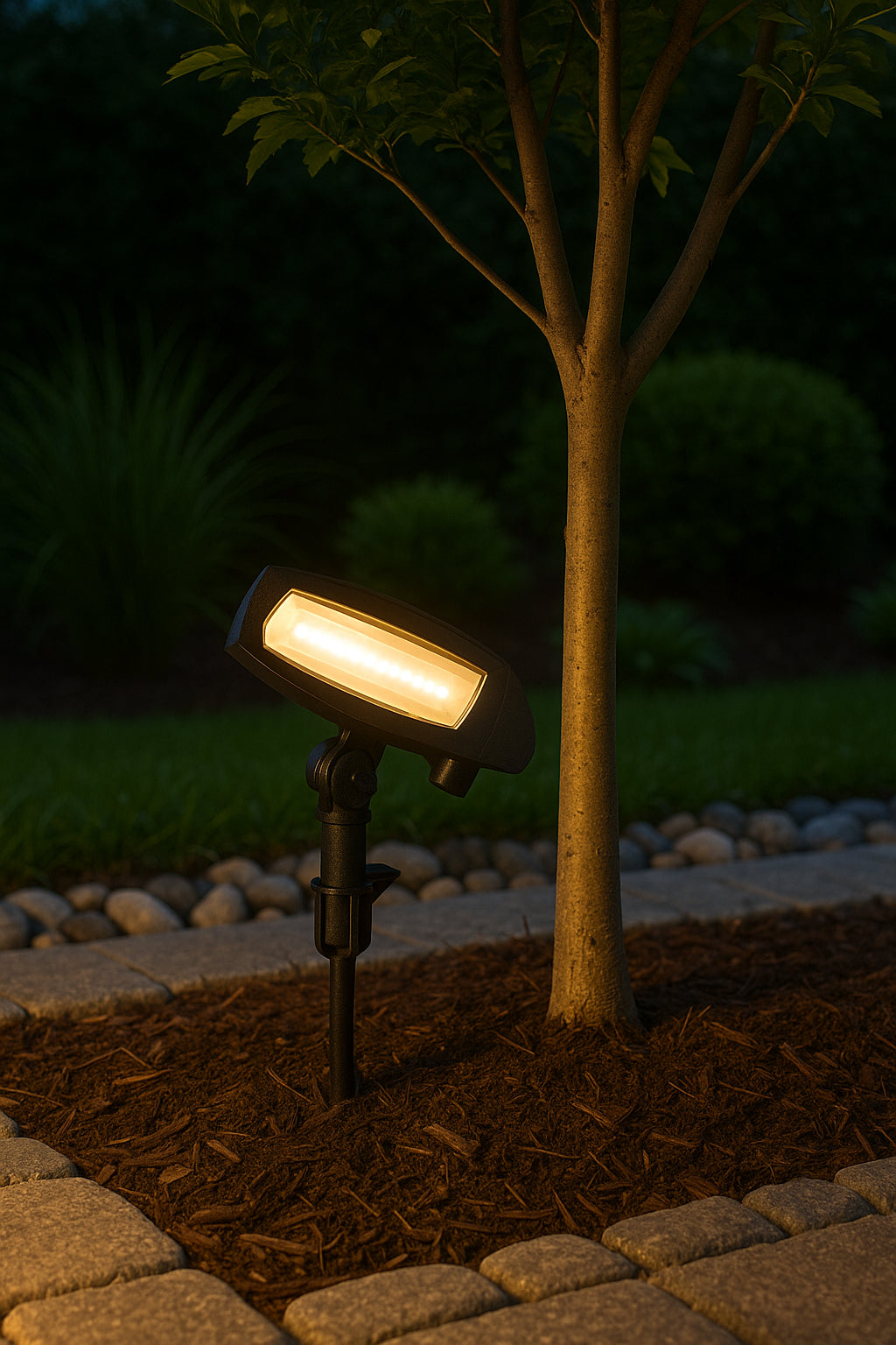 Hampton Bay Low Voltage Black LED Landscape Flood Light with Adjustable Light Color IWH5301LL 2/306191614 6940500318714 Hampton Bay
