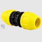 HOME FLEX 2 in IPS DR 11 Underground Yellow Poly Gas Pipe Coupler 250161