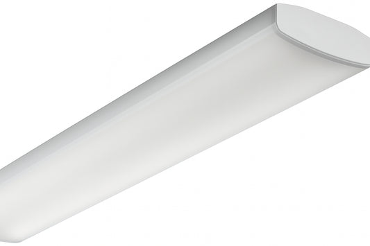 Lithonia Lighting Contractor Select LBL4 4 ft. Dimmable 3500K Soft White Integrated 4200 Lumen LED Curved-Basket Wrap Light