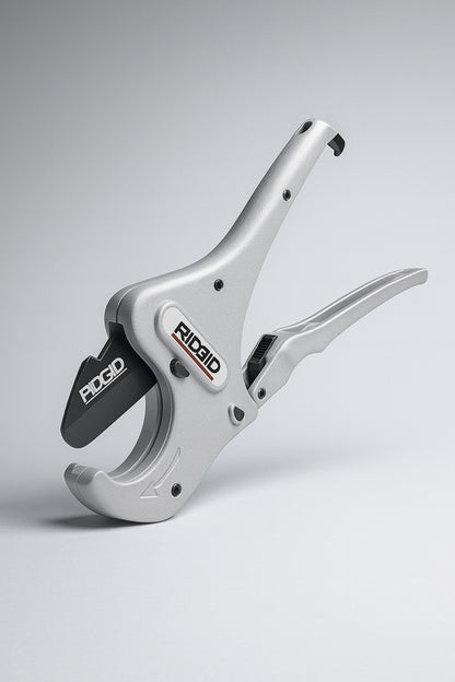 RIDGID 1/8 in. to 2-3/8 in. RC-2375 Ratcheting PVC Plastic, CPVC, PEX, PP & Flexible Tubing Cutter with Quick Change Blade