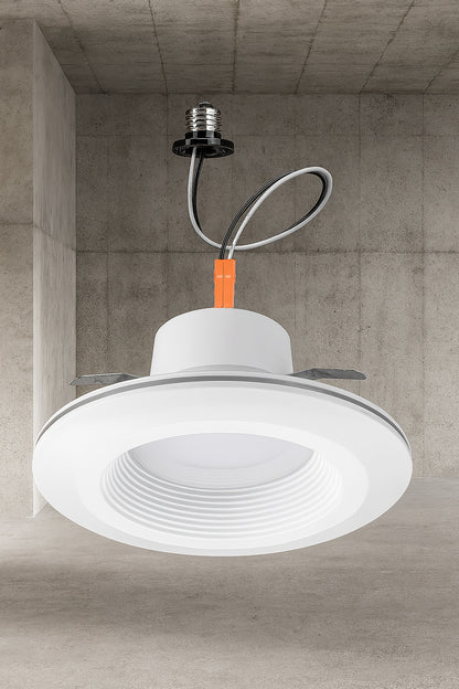 6 in Adjustable CCT Retrofit Integrated LED Recessed Downlight Trim with Night Light 670LM Kitchen Lighting Dimmable 53804101