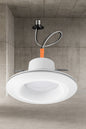 6 in Adjustable CCT Retrofit Integrated LED Recessed Downlight Trim with Night Light 670LM Kitchen Lighting Dimmable 53804101