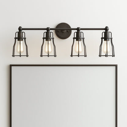 JONATHAN Y Florence 29 5 in 4 Light Metal Oil Rubbed Bronze Vanity Light JYL7422A/306824209 819727025445 JONATHAN Y