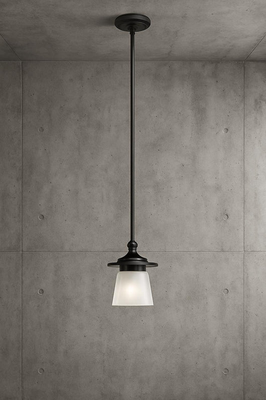 Globe Electric Nate 1-Light Oil Rubbed Bronze Pendant With Clear Glass Shade