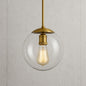 Home Decorators Collection 9 in 1 Light Aged Brass Globe Pendant with Vintage Bulb Included HD 1611AGB/306935855 782042171664 Home Decorators Collection