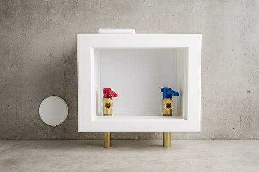 1/2 in. Brass PEX-A Barb x 3/4 in. Male Hose Thread Washing Machine Outlet Box