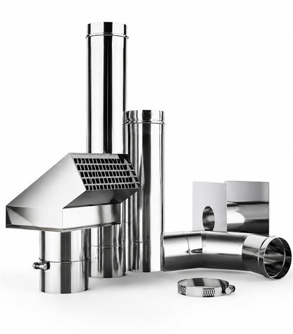 CAMPLUX 3 in Stainless Steel Horizontal Termination Vent Kit for Indoor Gas Tankless Water Heater