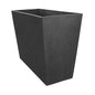 Tierra Verde Sonata 20 in. H x 28 in W. Rectangle Slate Rubber Self-Watering Trough Decorative Pot