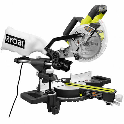 RYOBI 10 Amp Corded 7 1 4 in Compound Sliding Miter Saw TSS702