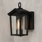 LNC 1 Light Outdoor Lantern Sconce Wall Light with Clear Glass for Patio or Porch A03278S/307622974 811159032091 LNC