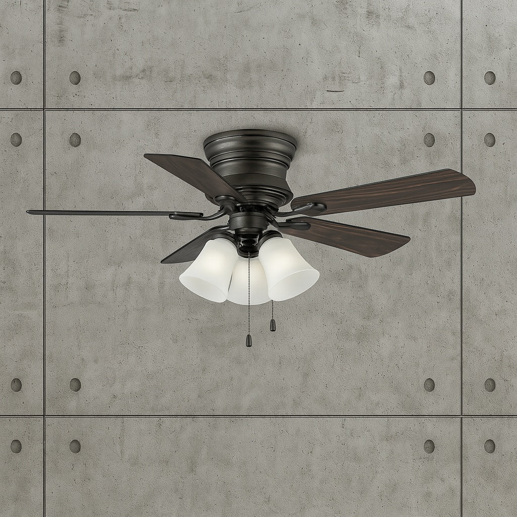 Clarkston II 44 in. LED Indoor Oil Rubbed Bronze Ceiling Fan with Light Kit SW18030 ORB