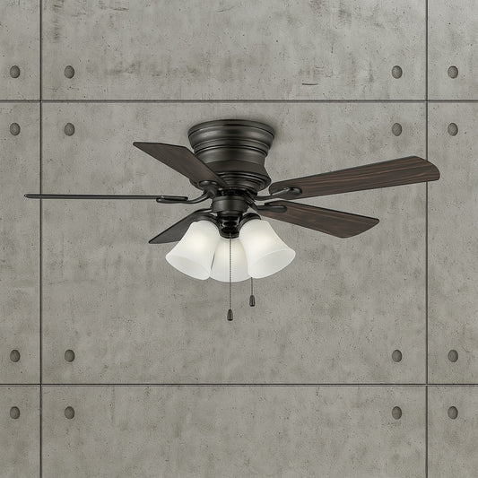 Clarkston II 44 in. LED Indoor Oil Rubbed Bronze Ceiling Fan with Light Kit SW18030 ORB