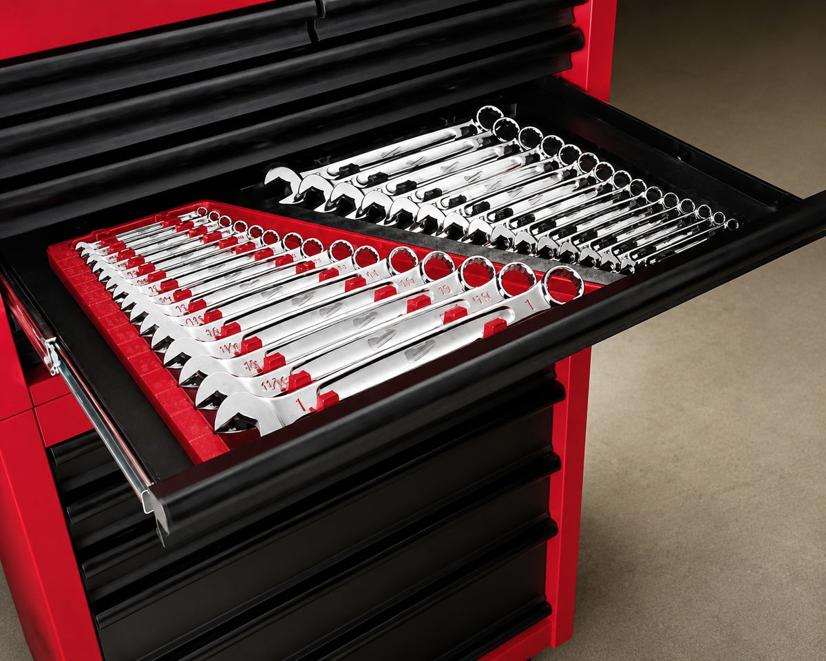 Milwaukee Combination SAE Wrench Mechanics Tool Set 15 Piece 48 22 9415