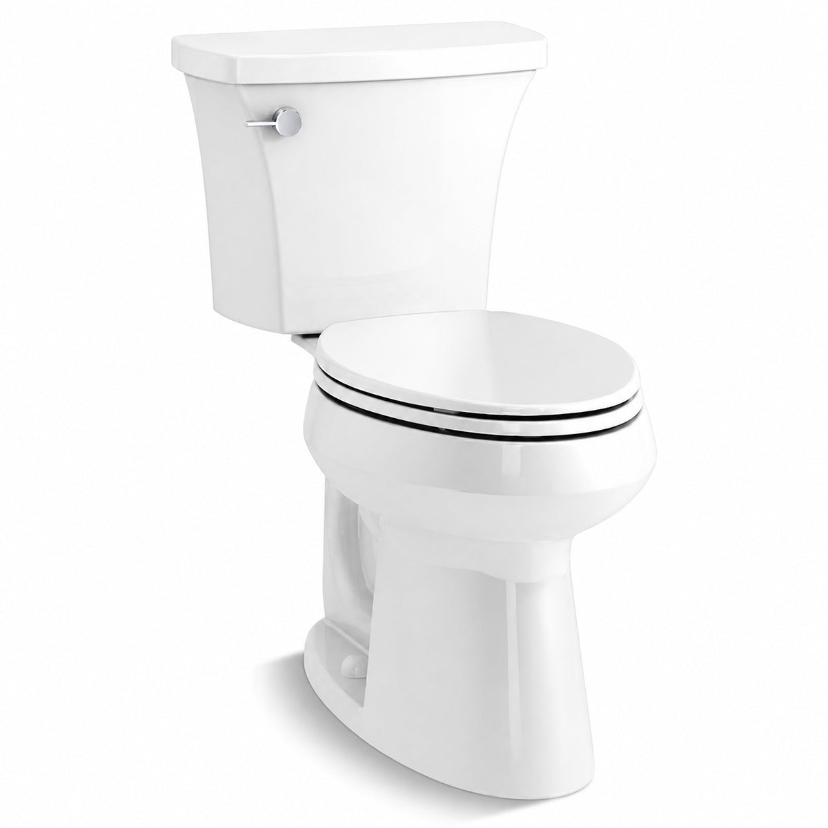 KOHLER Highline Arc 12 in Rough In 2 Piece 1 28 GFP Single Flush Elongated Chair Height Toilet in White with Soft Close Seat K 78279 0