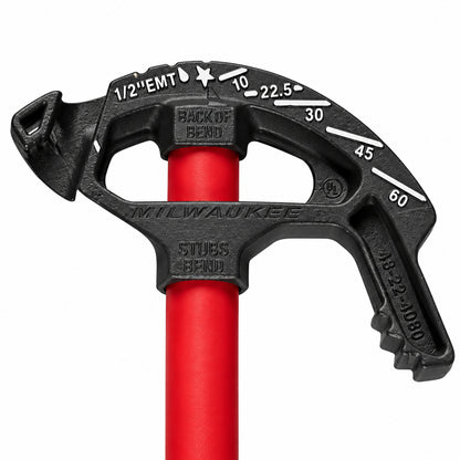 Milwaukee 1 2 in EMT Iron Conduit Bender Head with Handle 48 22 4080