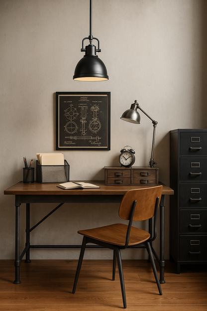 Golden Lighting Duncan 1 Light Black Mini Pendant and Rod with Matte Black Shade 3604 M1L BLKBLK/308037794 844375059221 Golden Lighting
