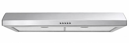 Vissani Caprelo 30 in 320 CFM Convertible Under Cabinet Range Hood in Stainless Steel with LED Lighting and Charcoal Filter QR254S